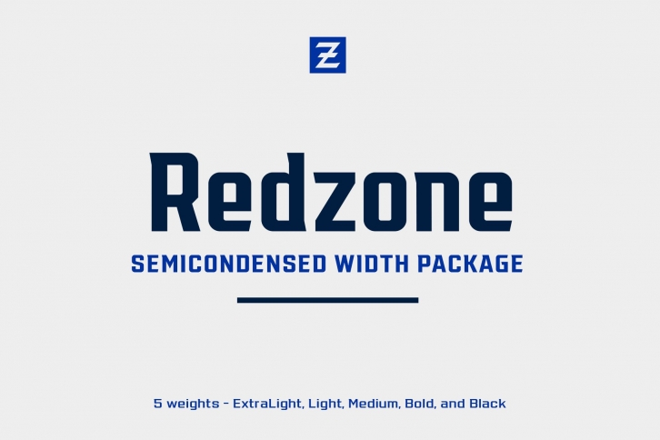 Redzone Display – SemiCondensed Font Download