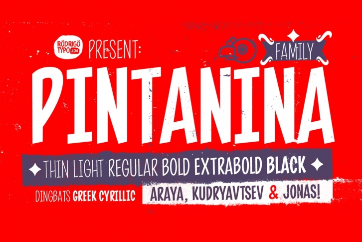 Pintanina Family / Greek+Cyrillic. Font Download