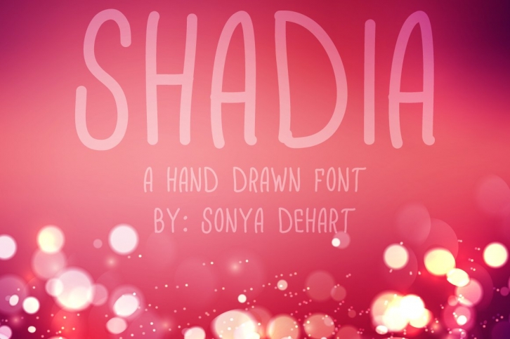 Shadia A Hand Drawn Font Download