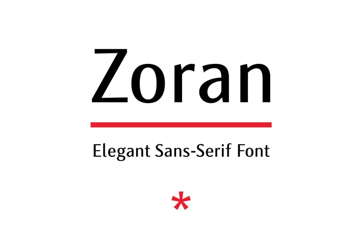 Zoran — Elegant Sans-Serif Font Download
