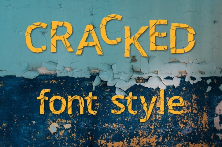 Cracked font style Font Download