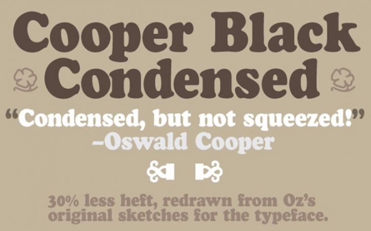 Cooper Black Condensed Font Download