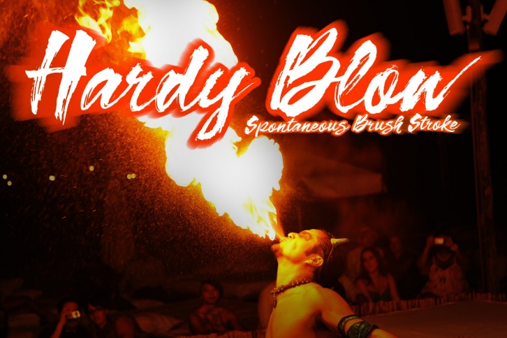 Hardy Blow Script Font Download