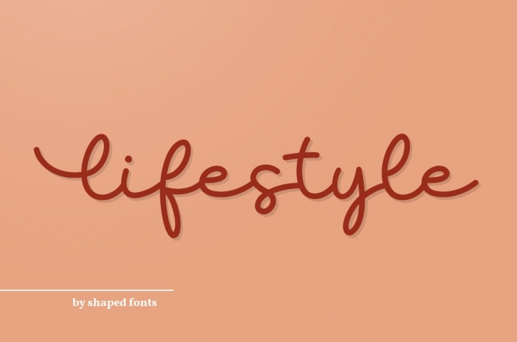 Lifestyle I Monoline Script Font Download