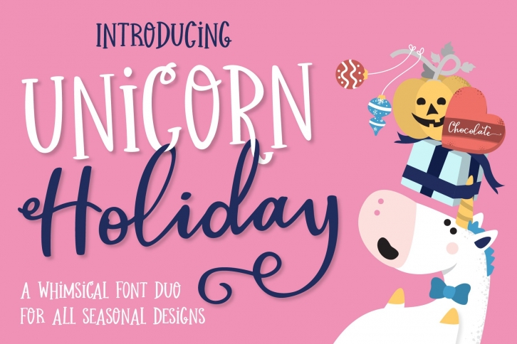 Unicorn Holiday Duo Font Download