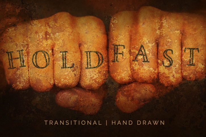 Hold Fast: hand drawn font Font Download