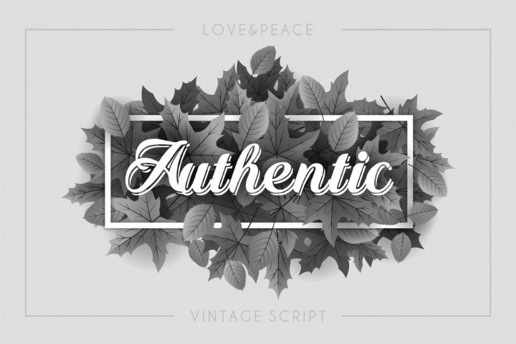 Love  Peace vintage script Font Download