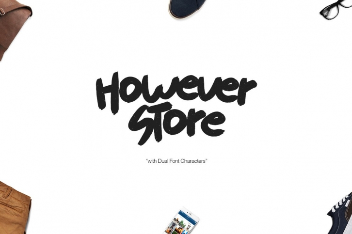 However Store Brush + Swashes Font Download