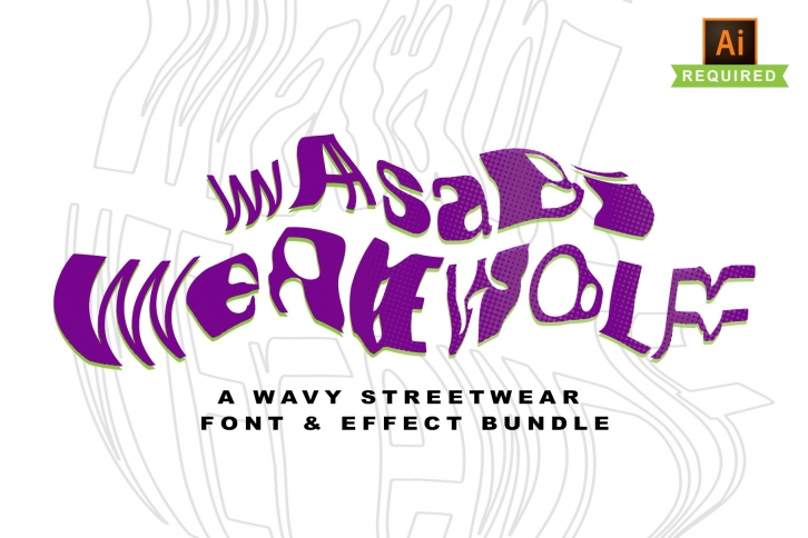 Streetwear Wavy Halftone Effect Font Download