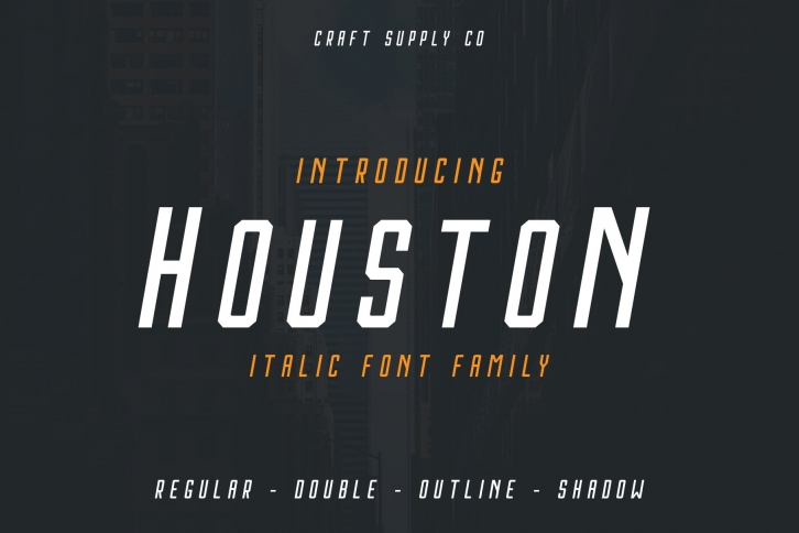 Houston Italic Family Font Download