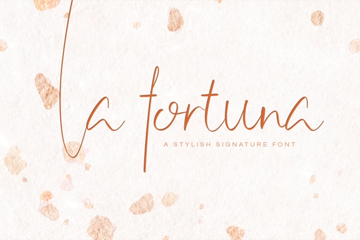 La Fortuna / Stylish Signature Font Download