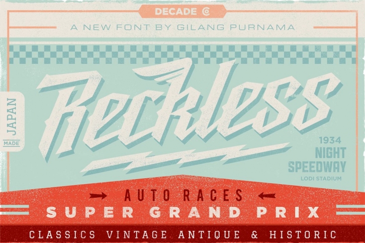 Reckless + Fabulous DropCaps (Bonus) Font Download