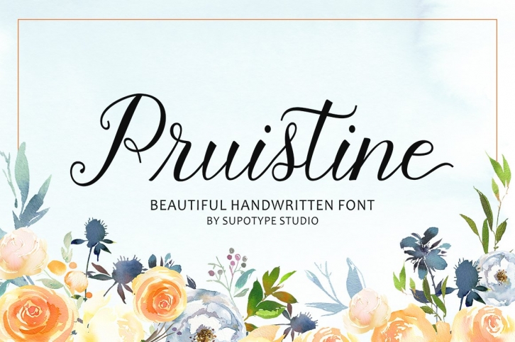 Pruistine Script Font Download