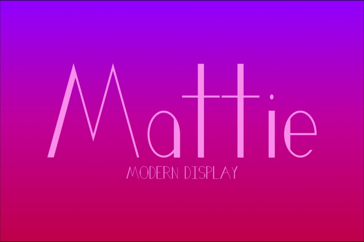 Mattie Typeface Font Download