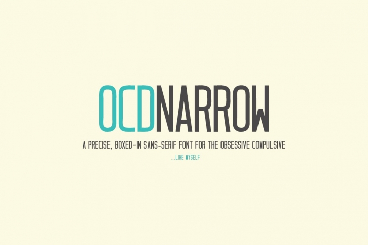 OCD Narrow Font Download