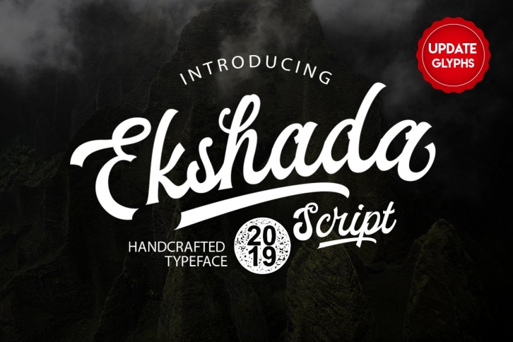 Ekshada Script + BONUS ! (UPDATED) Font Download