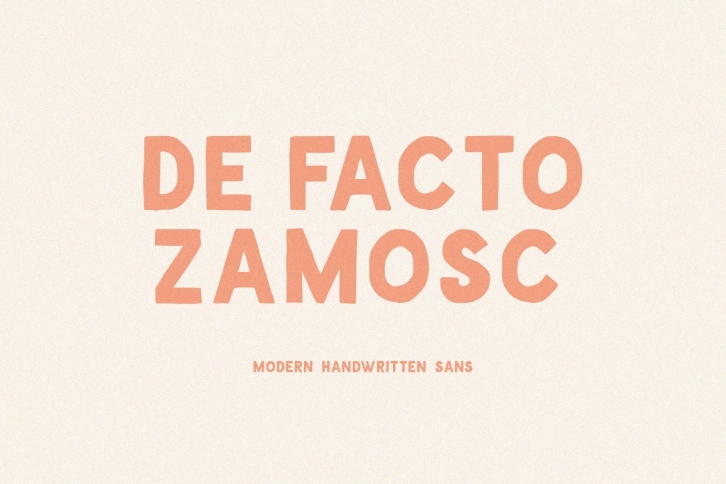 De Facto Zamosc + Free  Logos Font Download
