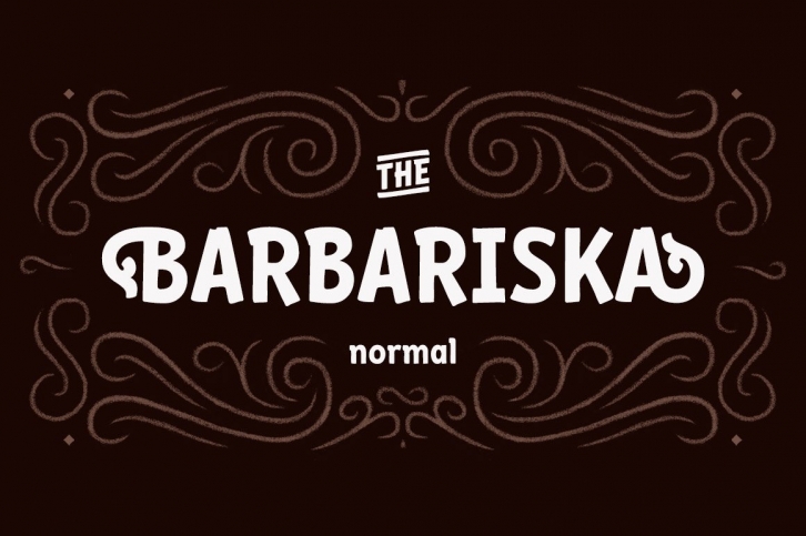 Barbariska Regular  Oblique Font Download