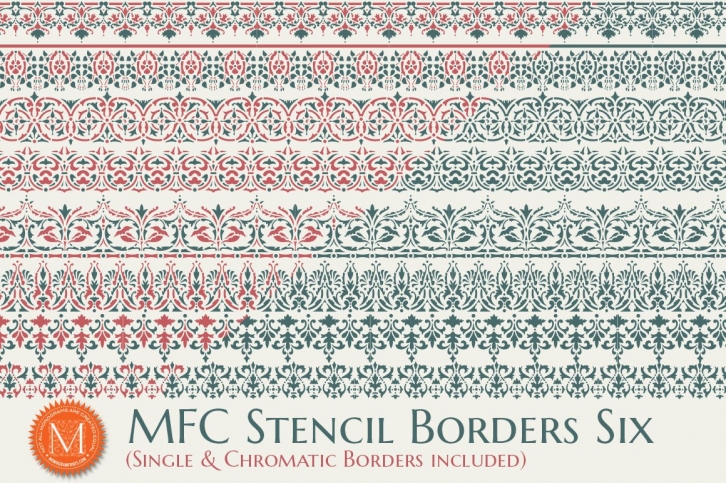 MFC Stencil Borders Six Font Download