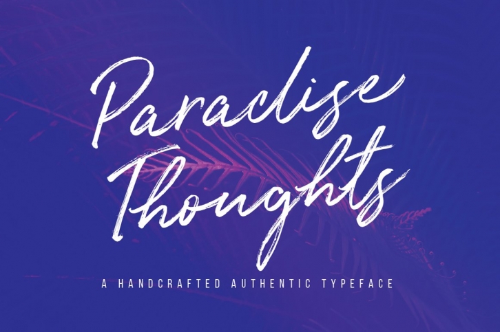 Paradise Thoughts Typeface Font Download