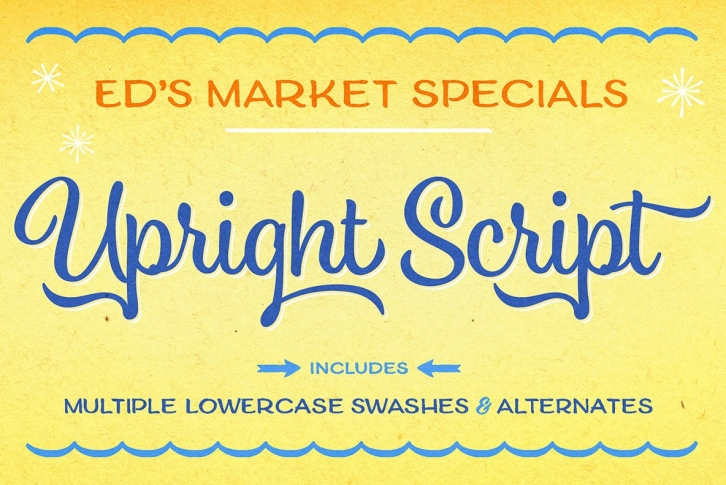 Ed's Market Upright Script Font Download