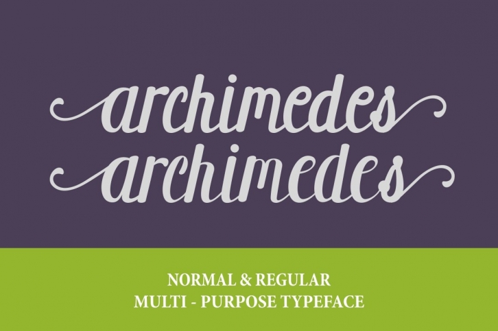 Archimedes Script Font Download