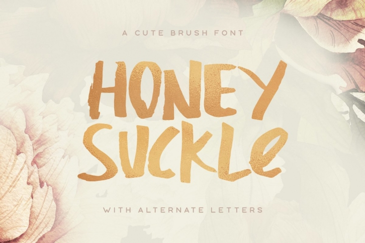 Honeysuckle Typeface Font Download