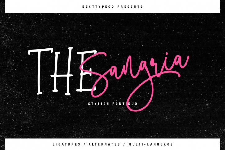 The Sangria FD Font Download