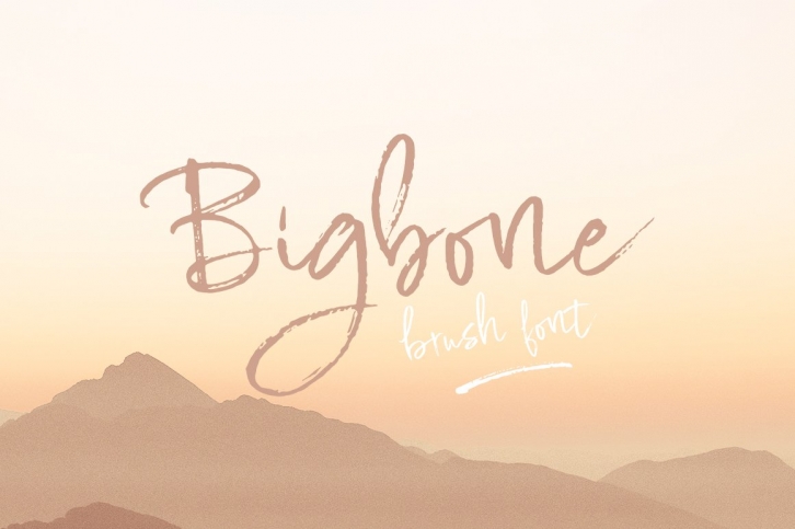 Bigbone Brush Font Download