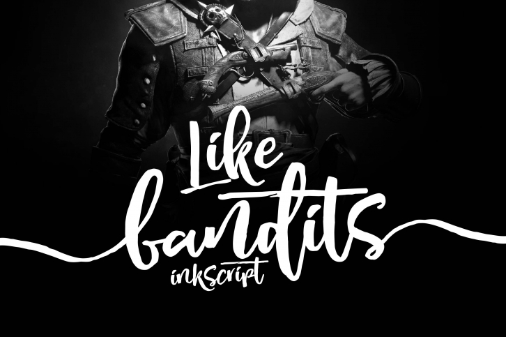 Like Bandits Ink Script Font Download