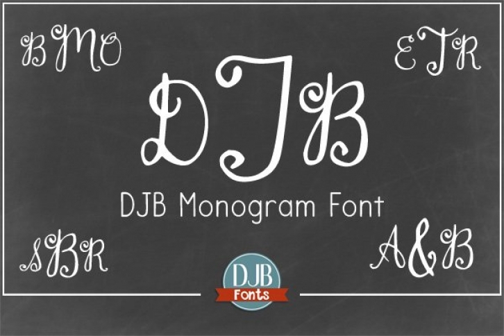 DJB Monogram Font Download