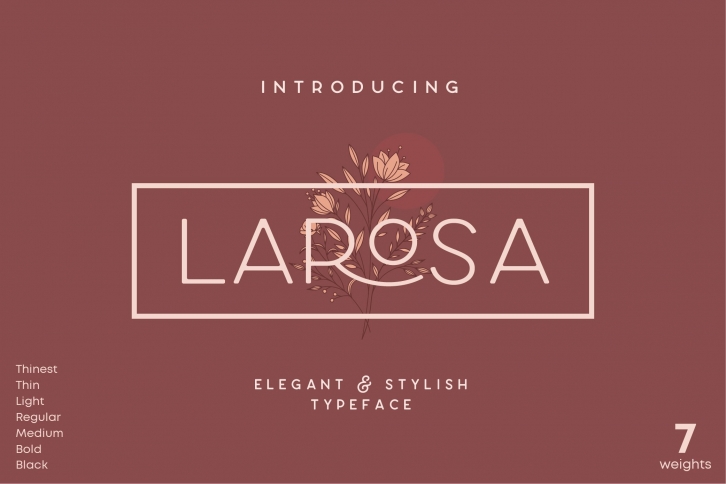 Larosa Sans Elegant Typeface Font Download