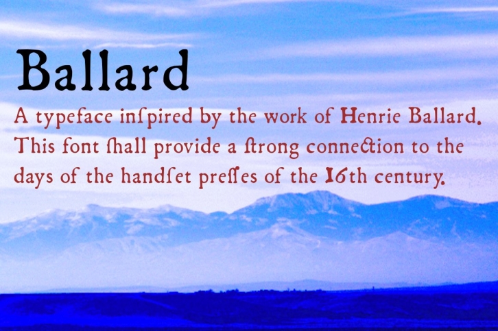 Ballard Font Download