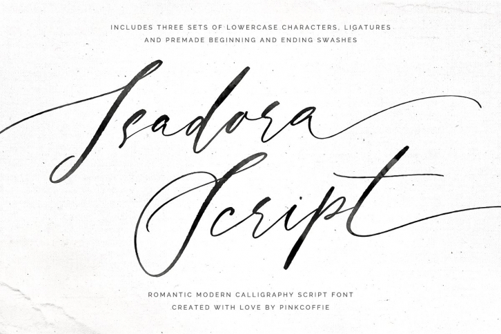 Isadora I Modern Calligraphy Script Font Download