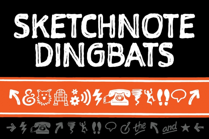 Sketchnote Dingbats Font Download