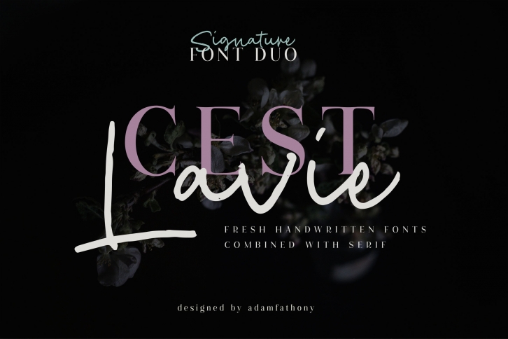 Cest Lavie Duo Font Download