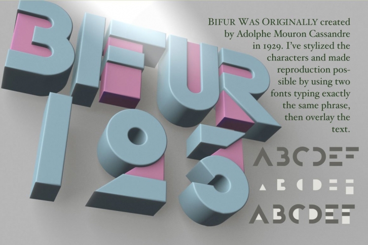 Bifur Foundation and Overlay Font Download
