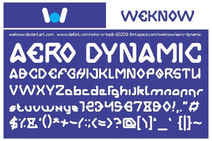 aerodynamic font Font Download