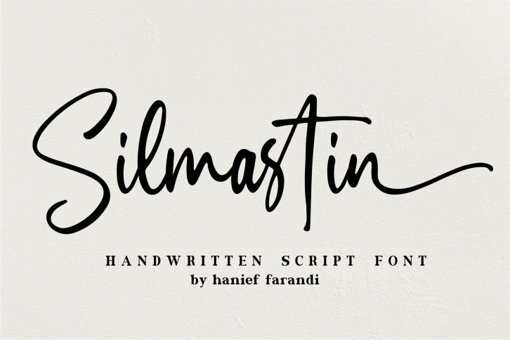 Silmastin. Handwritten script font Font Download