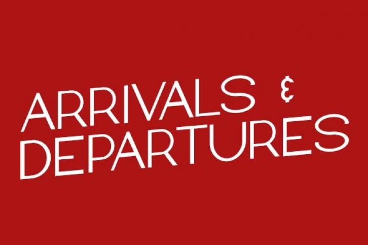 Arrivals and Departures Font Download