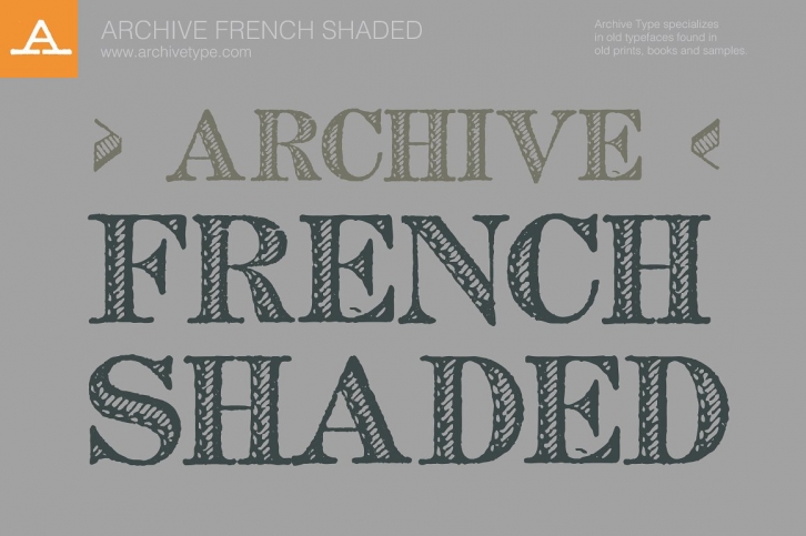 Archive French Shaded Font Download