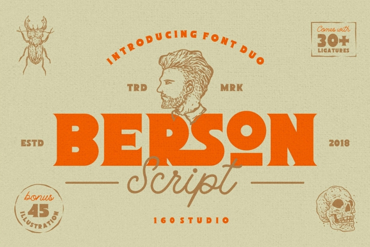 Berson Duo + Bonus Font Download