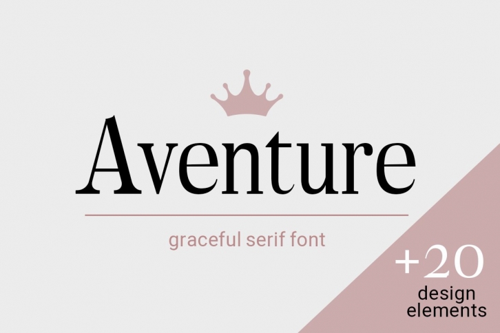 Aventure| graceful serif font Font Download
