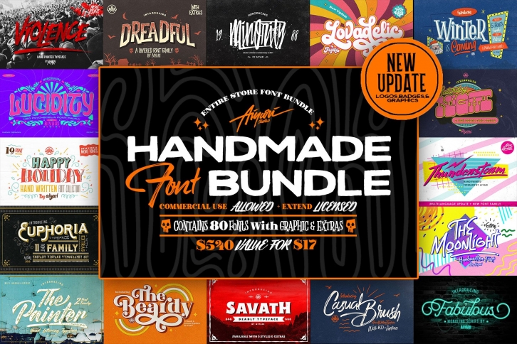 Aiyari Handmade Bundle + Extras Font Download