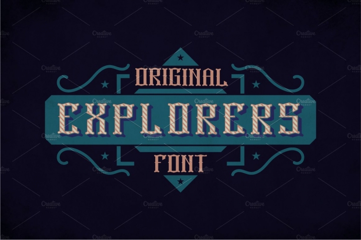 Explorers Vintage Typeface Font Download