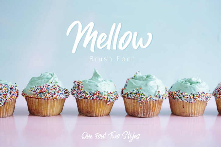 Mellow. Brush. Two Styles Font Download