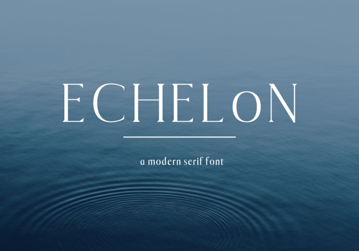 Echelon || A Modern Serif Typeface Font Download