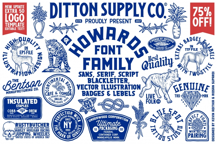 Howards Family + Extras Font Download