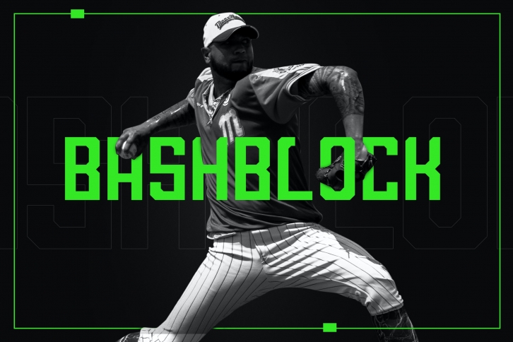 BashBlock Display Font Download