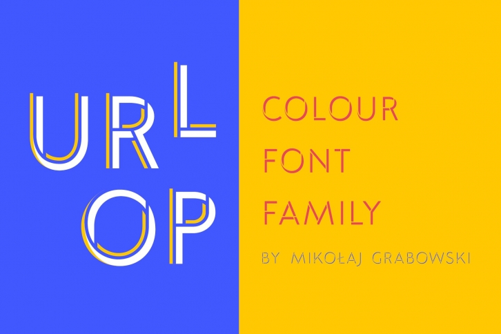 URLOP colour type family Font Download